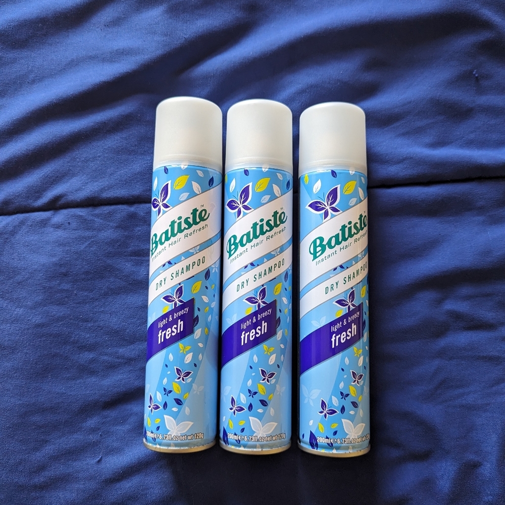 Dry shampoo Pack of 3 Batiste Light and Breezy Fresh